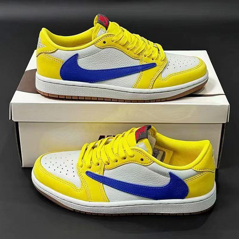 Giày thể thao AJ1 Swoosh Golden Canary Fujiwara TS, bộ sưu tập đặc biệt. Thiết kế cổ thấp phù hợp cho mọi giới tính. Phong cách thường ngày dành cho các cặp đôi. Đa năng và dễ phối đồ.