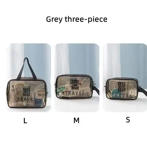 Túi Đựng Mỹ Phẩm TPU Không Thấm Nước Trong Suốt In Hình Tay Túi Trang Điểm Túi Tắm Cầm Tay Túi Đựng Mỹ Phẩm Bag Nhung Da 8