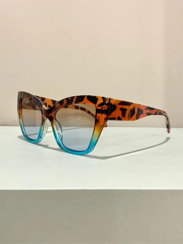 Unisex Simple Style Cat Eye Frame Sunglasses, Trendy Casual Sunglasses for Everyday Use, Fashion Accessories for Outdoor Activities 8