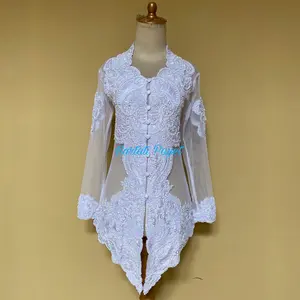 READY Kebaya Atasan Akad Full Payet / Kebaya Pengantin / Kebaya Pagar Ayu / Kebaya Ibu Besan Bordir / Wisuda