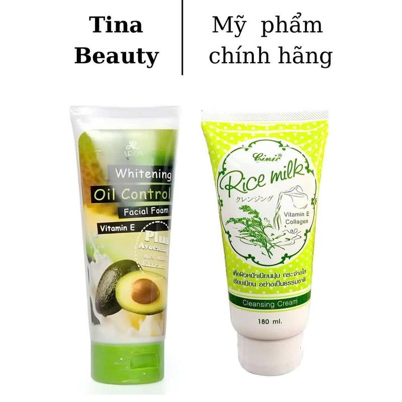 COMBO 2 Tuýp Sữa Rửa Mặt Bơ Aron Gạo Thái Lan 3