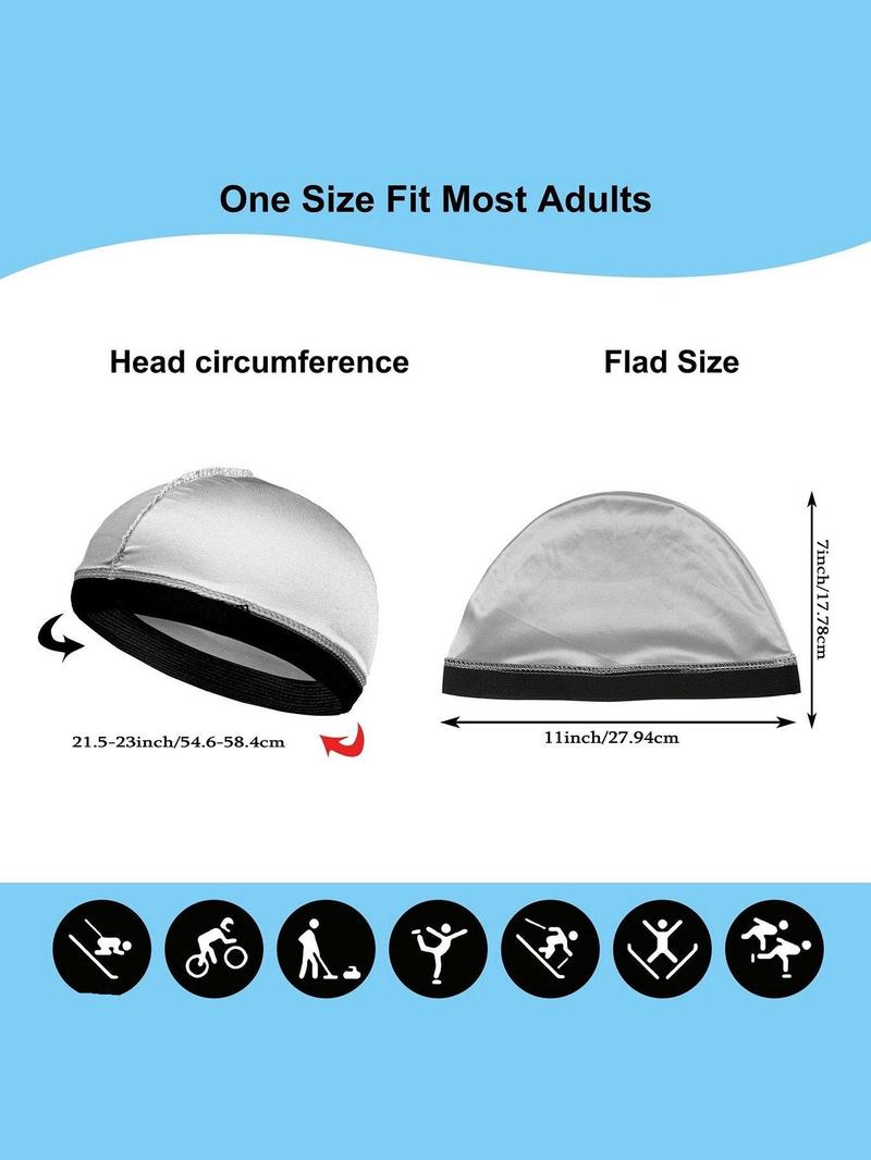 Product Introduction of Men's Simple Style Plain Color Wave Cap (5pcs), Casual Trendy Wave Cap, Fashionable Soft Hat for Daily Outdoor Sport Wear for Men 1