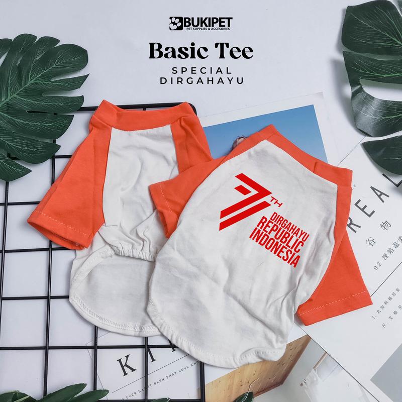 Product Introduction of baju kucing laki laki cewek lucu gemoy murah aksesoris hewan peliharaan - BASIC TEE SPECIAL DIRGAHAYU 0