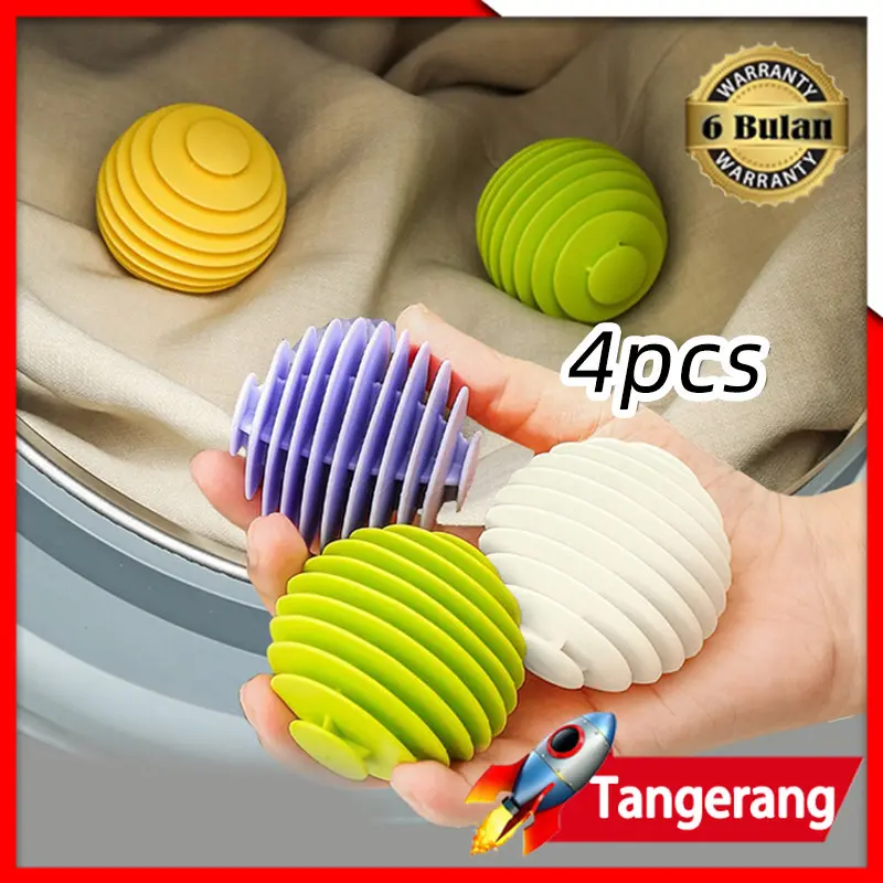 4pcs Bola Mesin Cuci Model Roda Anti Kusut Bola Cuci Mesin Cuci Rumah Magic Laundry Ball