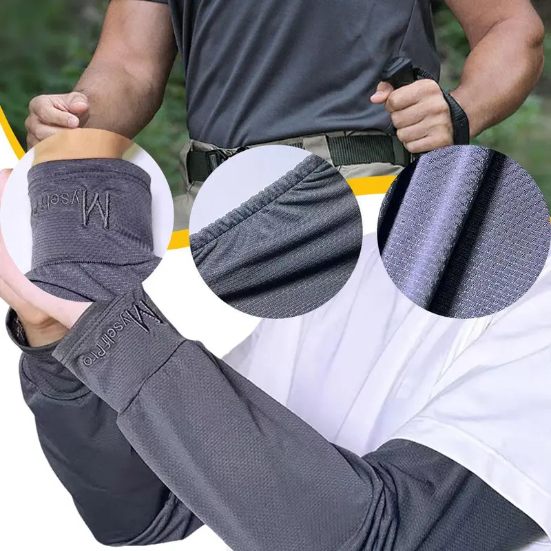 Chống Nắng Tay Áo Cực Dáng Rộng Dành Cho Nam Giới, Thích Hợp Để Đạp Xe Và Hoạt Động Ngoài Trời, 1 Bộ, I1L7 8