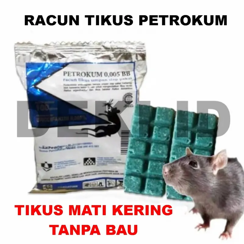 Petrokum Racun Tikus Mati Kering Tanpa Bau Tidak Berbau 2