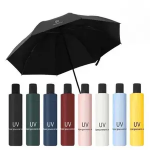 Payung Lipat ANTI UV Premium Otomatis Manual / Foldable Umbrella Automatic Korea Manual Buka Tutup Fold Matahari Hujan Cerah Tabir Surya Travel Mini
