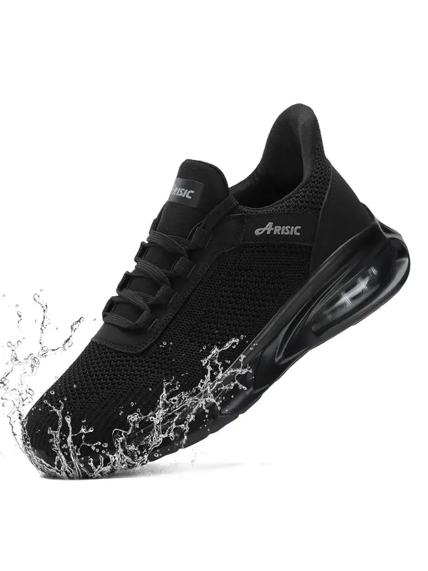 Men's Waterproof Non-slip Work Shoes, Casual Breathable Comfortable Sports Running Shoes, Fashionable Sneakers for Daily Wear 0