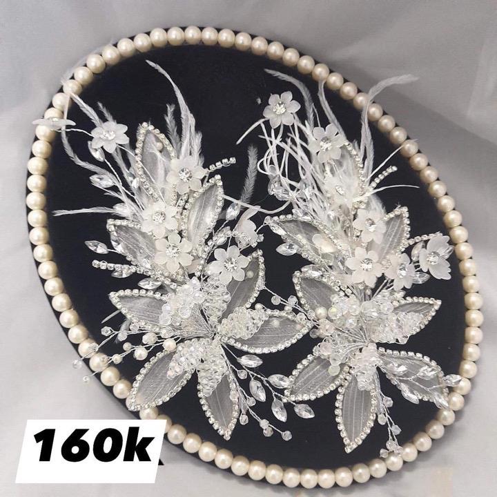 Cài tóc cô dâu, tóc tiệc, tóc bà sui nhiều mẫu lựa chọn CT105 4