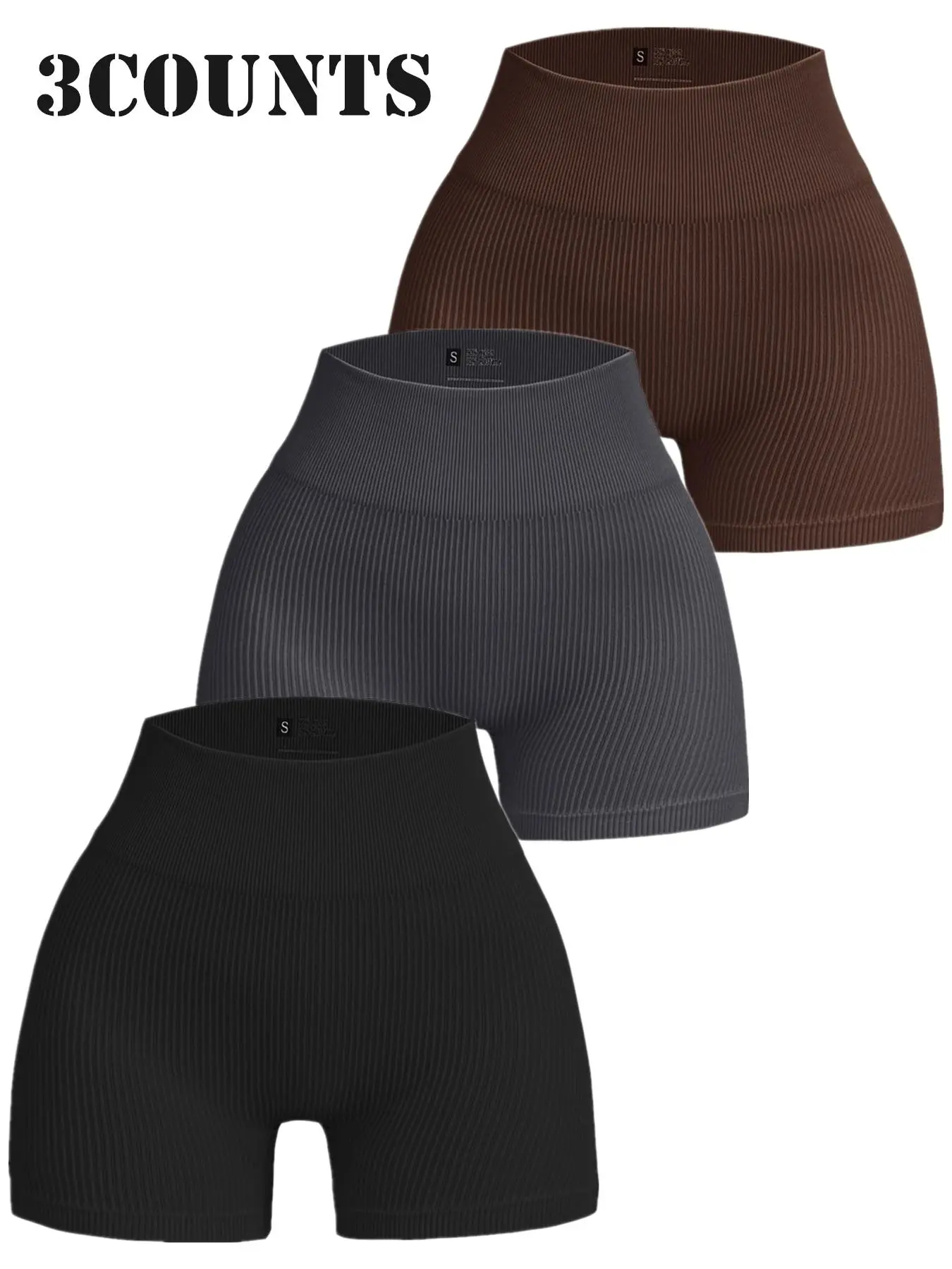 Women's Solid High Waist Shorts, Seamless Soft Comfy Breathable High Stretch Skinny Shorts for Yoga Gym Workout Running, Ladies Summer Bottoms, Activewear, Shorts for Women, Compression Garment, Athletic Shorts