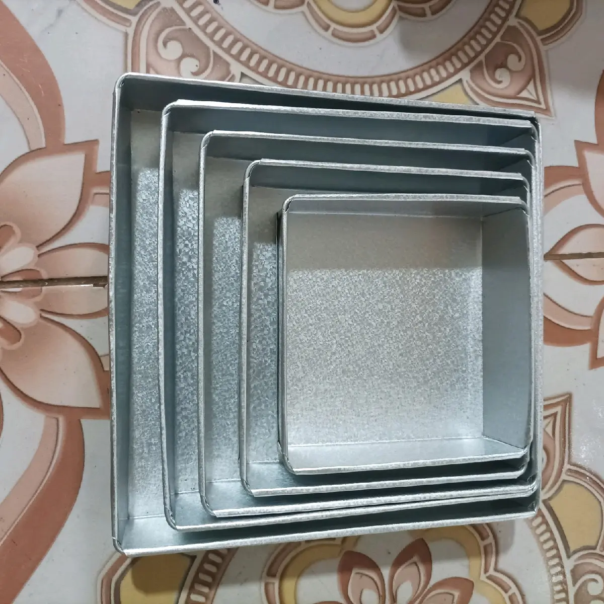 loyang kue kotak lapis mini 1 set (5pcs) termurah di tiktok Kitchenware