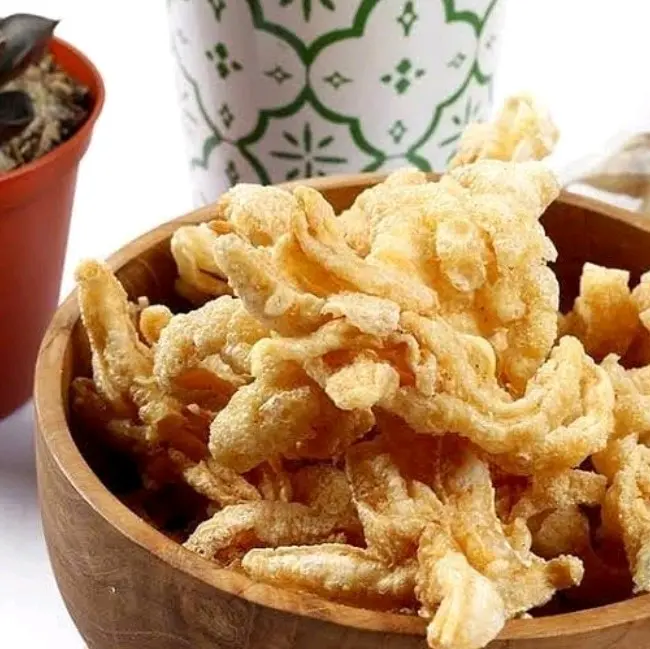 Keripik ceker ayam 500 gr tanpa tulang krupuk rambak cakar kaki ayam keto ketogenic debm ketofastosis Food Snacks