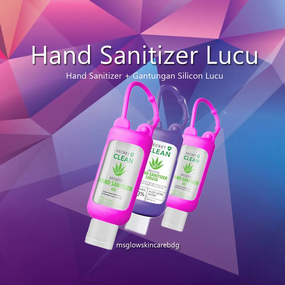 Secret Clean Hand Sanitizer Liquid 60 ml Dengan Gantungan Silicone Karet