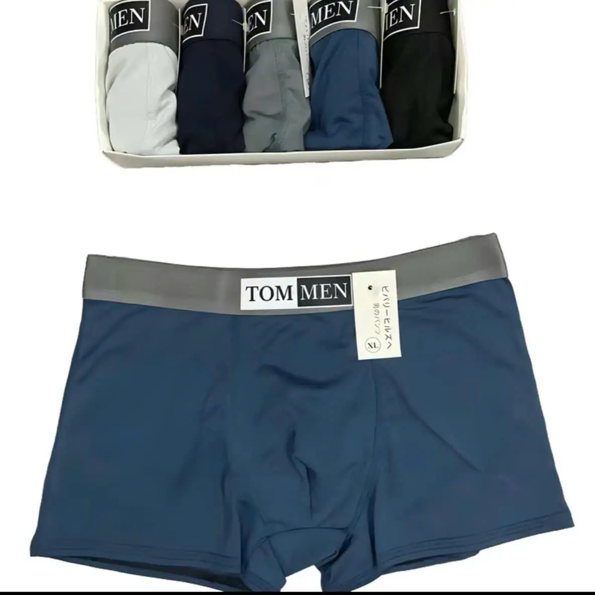 Hộp 5 quần Boxer TOM MEN TK4 chất liệu thun lạnh co giãn kiểu dáng Sport hiện đại trẻ trung thoáng mát thích hợp tập gym, chơi thể thao Sịp Menswear