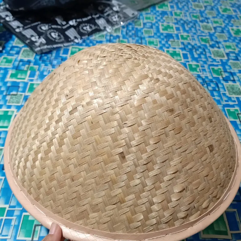 Caping Bambu Papak 35CM Caping Cemplon Tudung Topi Petani 0