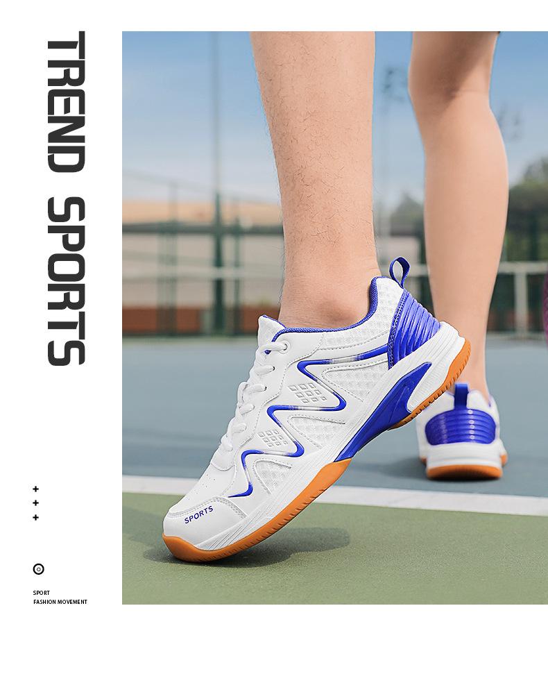 Product Introduction of Cross-Border New Arrival Badminton Shoes Men's and Women's Non-Slip Breathable Shock Absorption Sneakers Wear-Resistant Sneakers Outdoor Professional Training Shoes 18