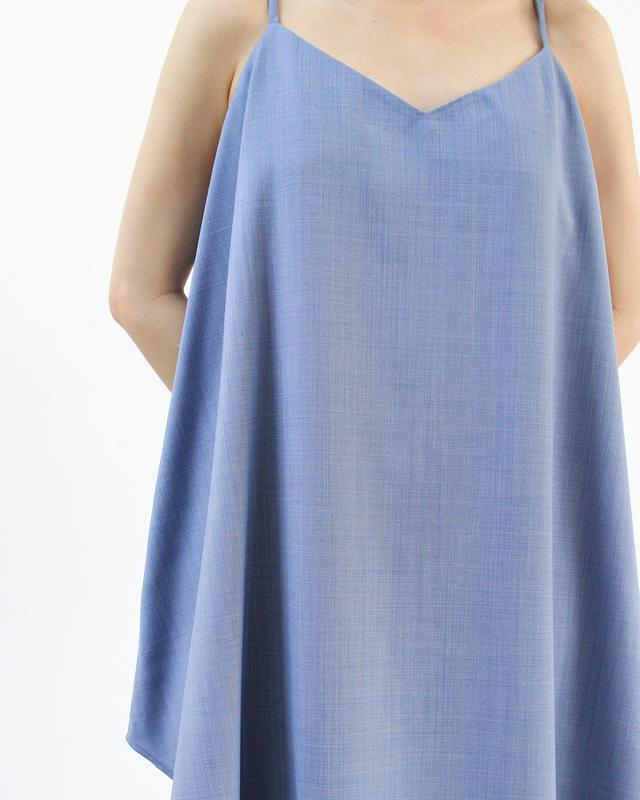 Đầm hai dây KHÂU BY CQ xẻ tà Minette 3
