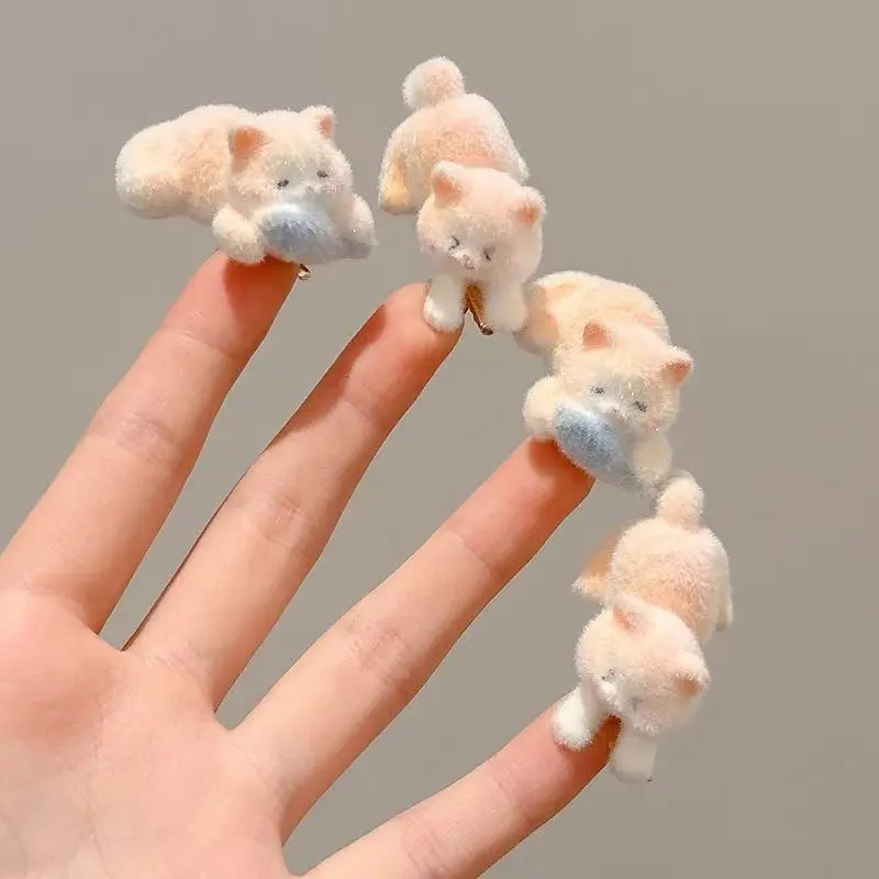 Jepit Rambut Kucing Lucu dan Gemas Jepitan Rambut Anak Bahan Halus Hairclips Wanita Super Cute