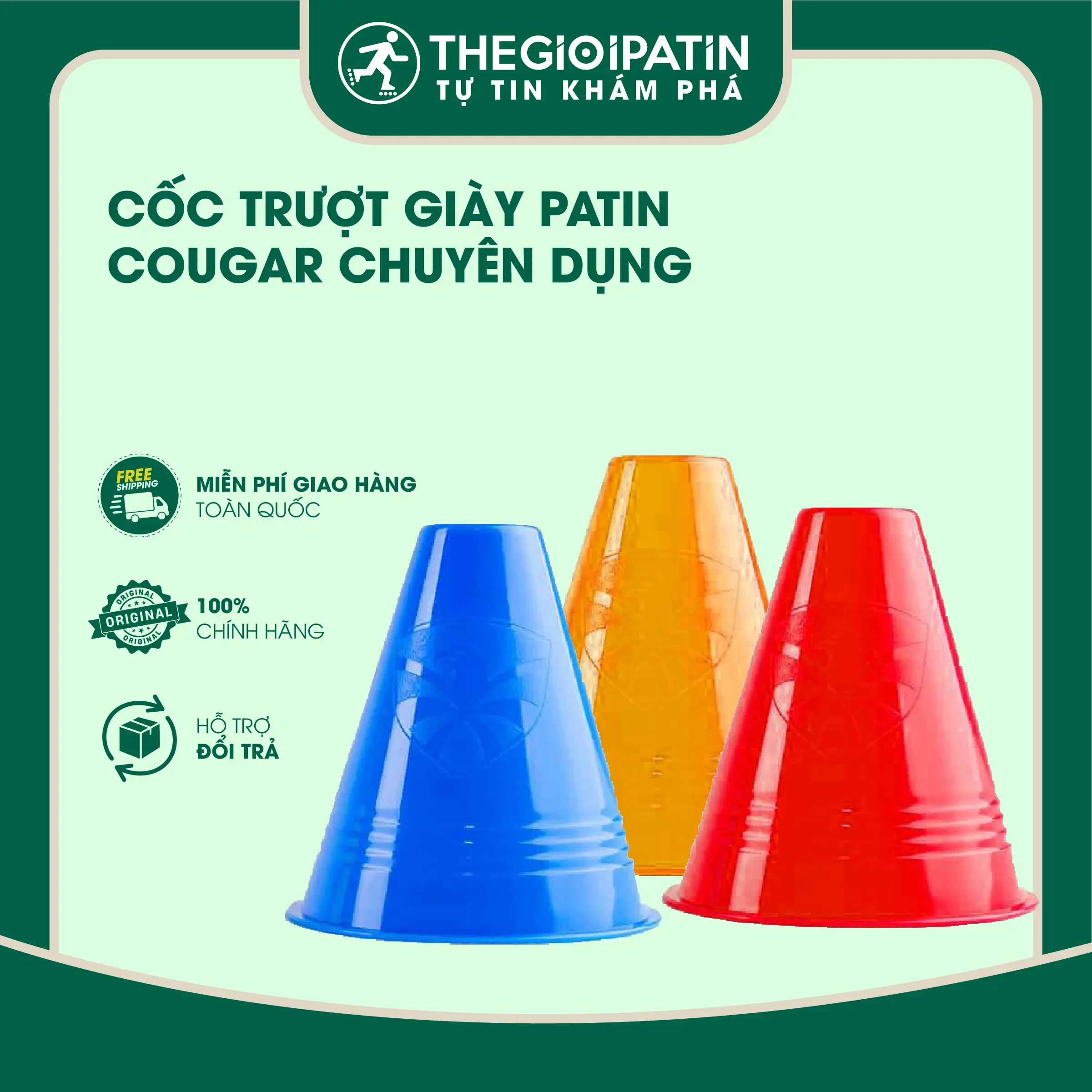 Cốc Trượt Patin Nhiều Màu Sắc Rực Rỡ