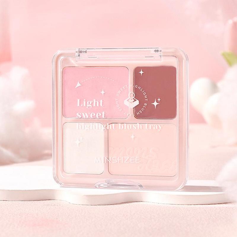 Product Introduction of Bảng Màu Tạo Khối ánh, 4 Màu, Lâu Trôi, Lớp Hoàn Thiện Lì 3D, Phấn Mũi, Bảng Màu Tất Cả Trong Một, Để Làm Sáng Khuôn Mặt, Bắt Sáng, Bronze, Có Độ Bóng Cao, Phấn Mắt Màu Hồng Đào, Trang Điểm Khuôn Mặt Tự Nhiên, Đi Kèm Với Cọ Nữ Mỹ Phẩm 26