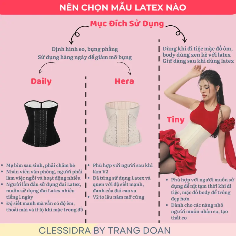Latex Hera - Đai Nịt Bụng Tuỳ Biến - Classidra By Trang Doan Kem Women ÁO 8