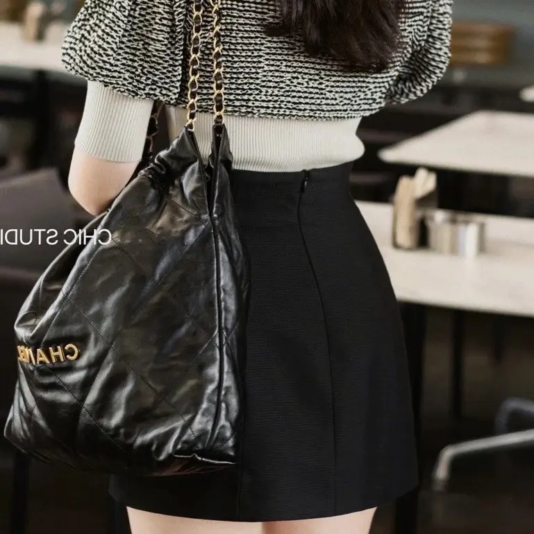 Chân váy A ngắn lưng cao dáng công sở ôm xòe M089 4