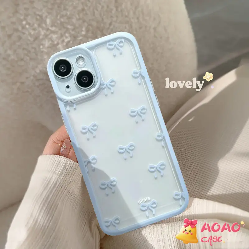 Case HP Untuk Samsung A06 A15 A13 A55 A05 A35 A03 A05s A14 A12 A03s A24 A04s A30s A23 A54 A53 A32 A25 A50 A51 A52 A52s A10s A04E A50s A20 A34 A31 A02s A11 A20s Romance Cartoon Macaron Bow Knot Transparan Soft TPU Back Cover 2