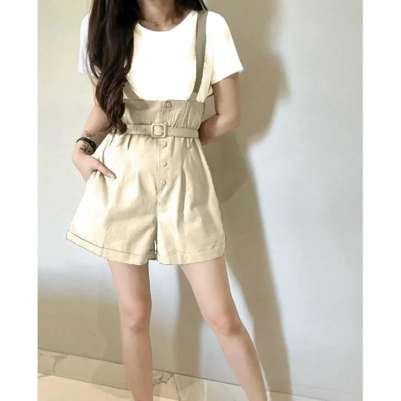 Bella Overall Celana Pendek Wanita Korean Style / Jumpsuit Celana Pendek 1