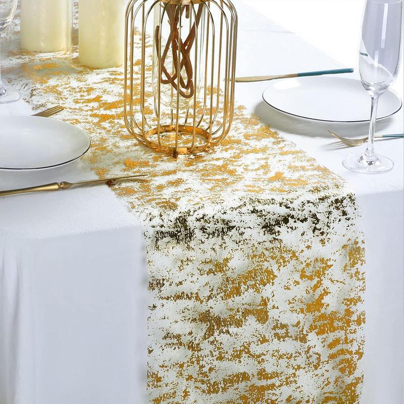 Metallic Glitter Table Runner, 1 Roll  Table Runner, Table Decoration Supplies for Wedding Birthday Party 8