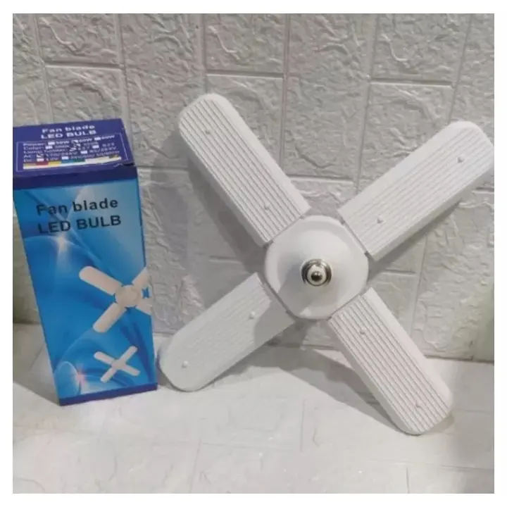 MKC Lampu bohlam led model kipas 80 watt dengan 4 baling sisi lampu 6