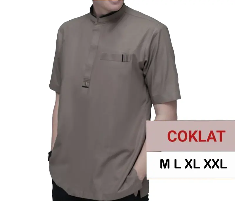 Baju koko pria dewasa lengan pendek atasan 2