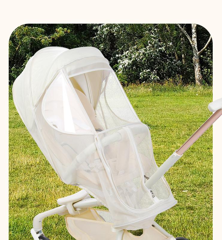 Product Introduction of Walking Baby Artifact Anti-droplet Insect-proof Mosquito Net Universal Full-cover Stroller Cart Mosquito 5
