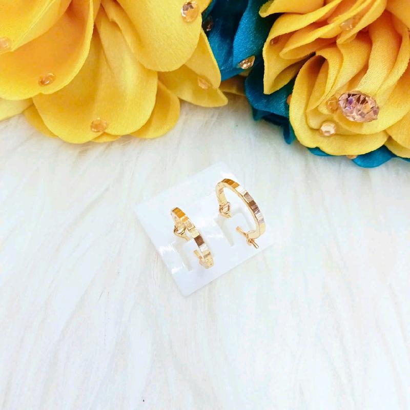 Bông Tai Đồng Đỏ Khuyên Tròn Trơn Màu Vàng Miền Tây 750 Phụ Kiện Women