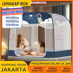 kelambu tidur Portable 150x200 180 x 200 220x200Kelambu Lipat Kelambu Tempat Tidur Dewasa Anti Nyamuk Kelambu Pelajar Kelambu Tenda Kelambu Jumbo