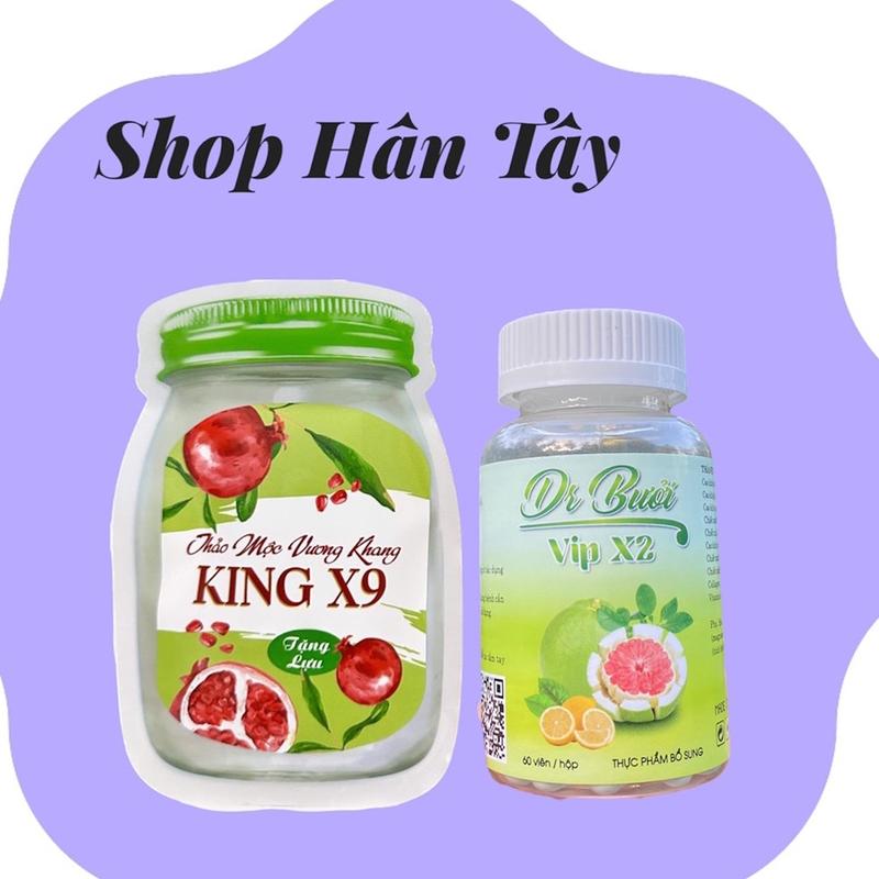 Combo Viên uống KING X9 + Viên DR Bưởi hỗ trợ thanh lọc cơ thể người lớn 0
