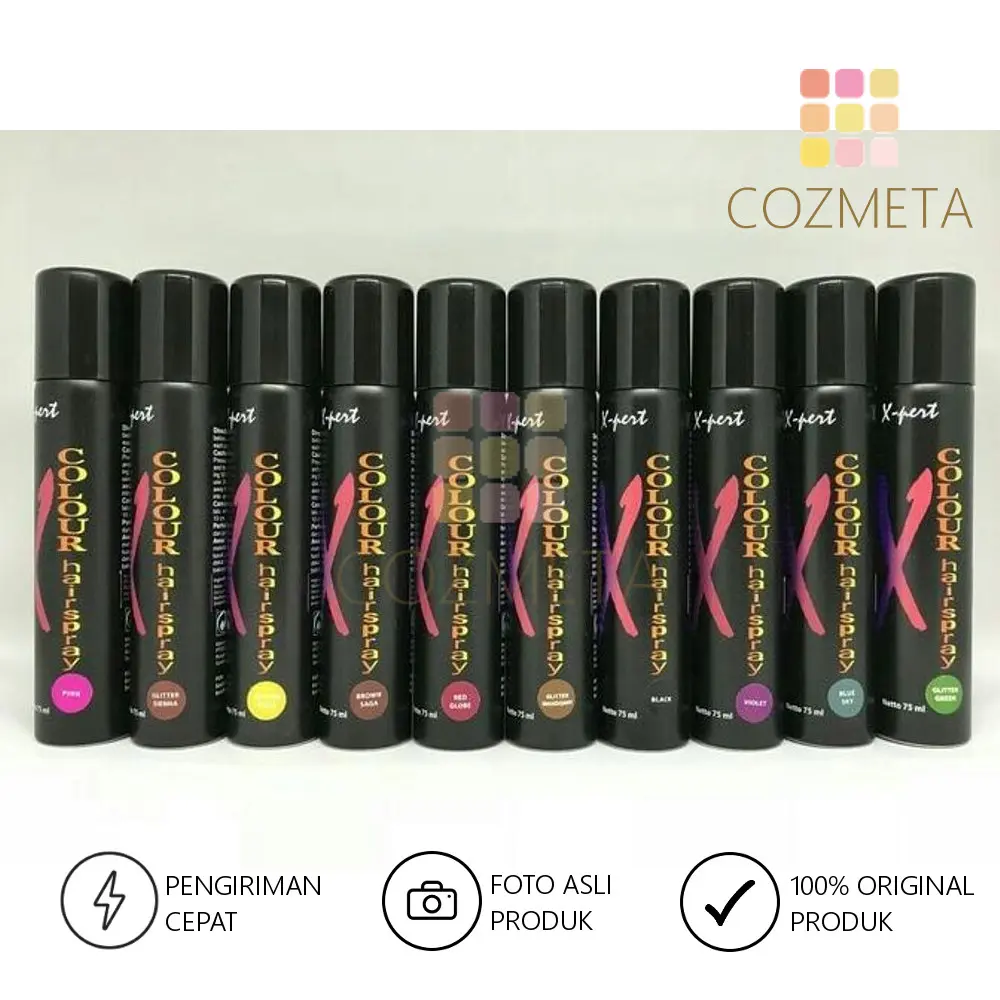 XPert Xpert Hairspray Color Hairspray Rambut Warna 75ml