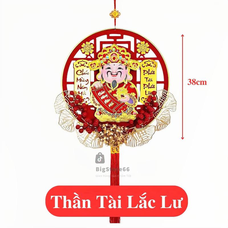 Ông Thần Tài [ LẮC LƯ ], Trang Trí Tết 2025 Mang Lại May Mắn Thịnh Vượng Tài Lộc Đồ Trang Trí Tết Thần Tài Treo Cửa May Mắn Tết Decor Nhà Cửa 2025 Tặng Pin