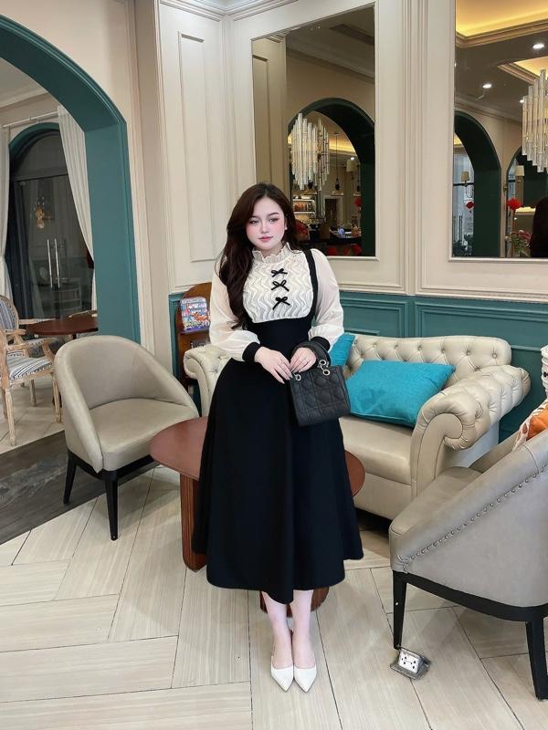 Product Introduction of Đầm dài sống nước 60-90kg L xl xxl chất ford tuyết Quỳnh như bigsize 12