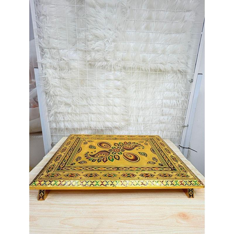 MK36 - Rectangular Wooden Base with Minakari work for Prayers - TikTok ...
