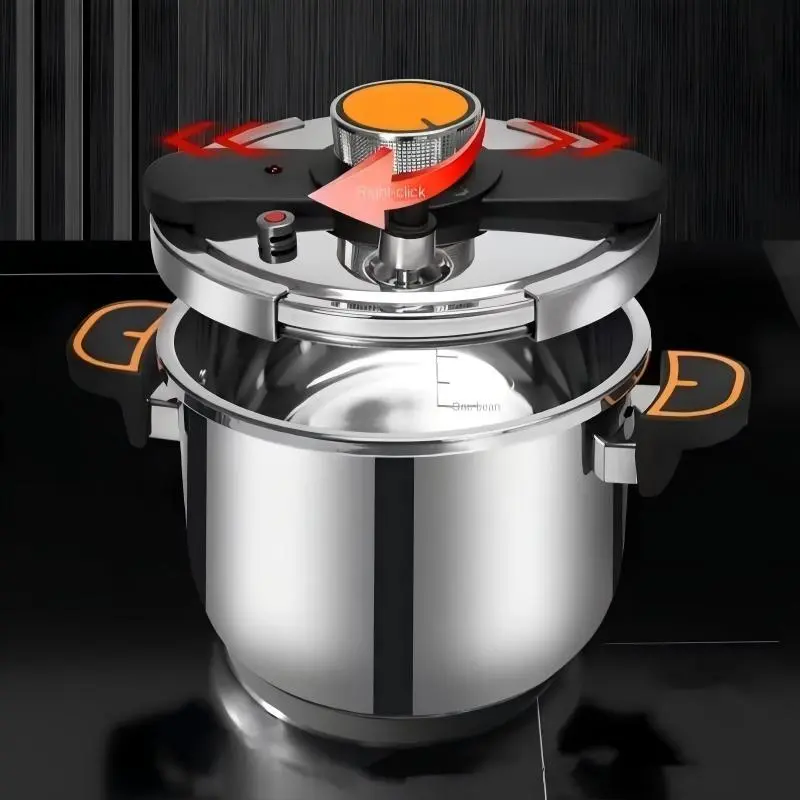 6L Stainless Steel Pressure Cooker, Multifunctional Pressure Cooker for Gas Stove & Induction Cooker, Kitchen Cookware for Home Use