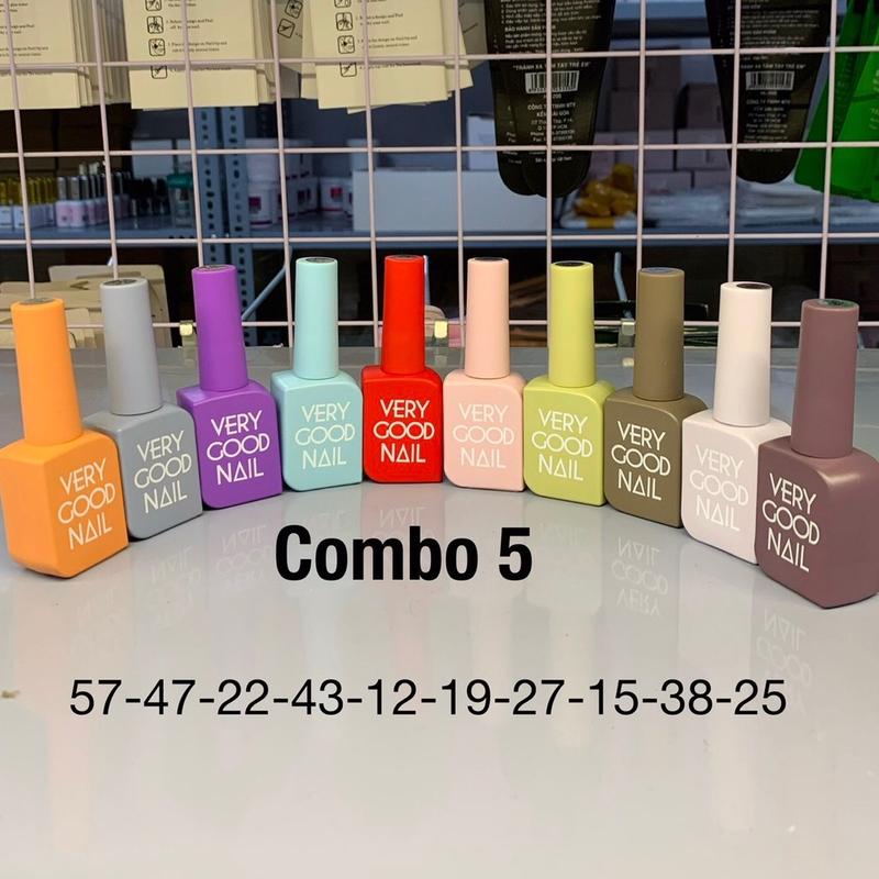Combo 10 chai sơn gel Very Good Nail mix sẵn không được chọn màu đổi màu ạ Nữ