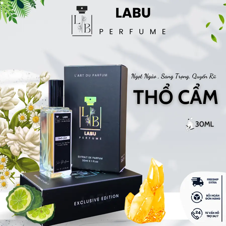 Thổ Cẩm Nước Hoa Unisex Ngọt Ngào Sang Trọng Dành Cho Cả Nam Và Nữ Dạng Xịt Thơm 30ml