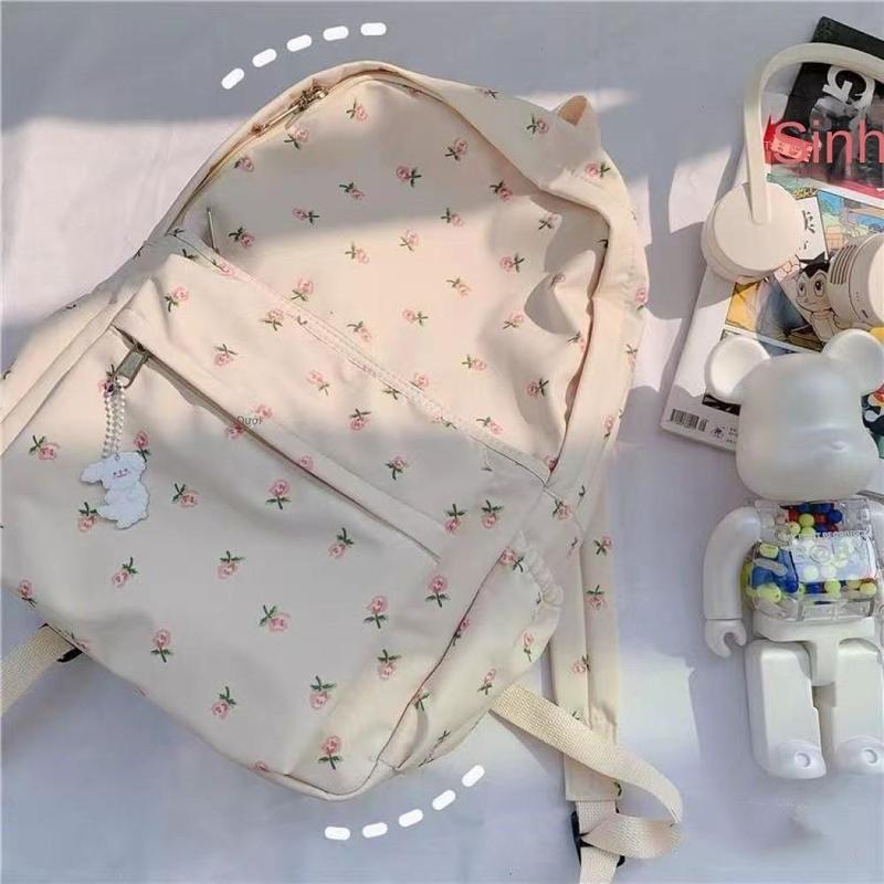 Cặp Sách, Nữ, Phong Cách Ins, Phong Cách Hàn Quốc, Thích Hợp Cho Học Sinh Trung Học Cơ Sở Và Học Sinh Trung Học Cơ Sở, Ba Lô Hoa Tươi Mát Nghệ Thuật, Ba Lô Mori, ✨FAFA Fashion Mall VNM✨