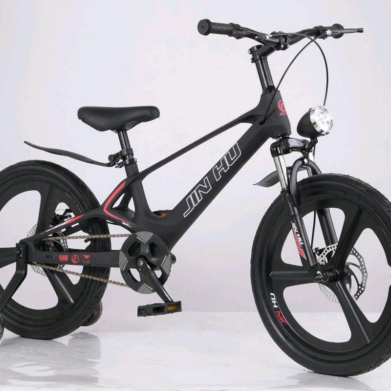 JIN HU Xe đạp địa hình size 20 inch cho bé khung nhôm không mối hàn phanh đĩa bánh ruột bơm hơi yên điều chỉnh đèn đi ban đêm tải trọng 60kg