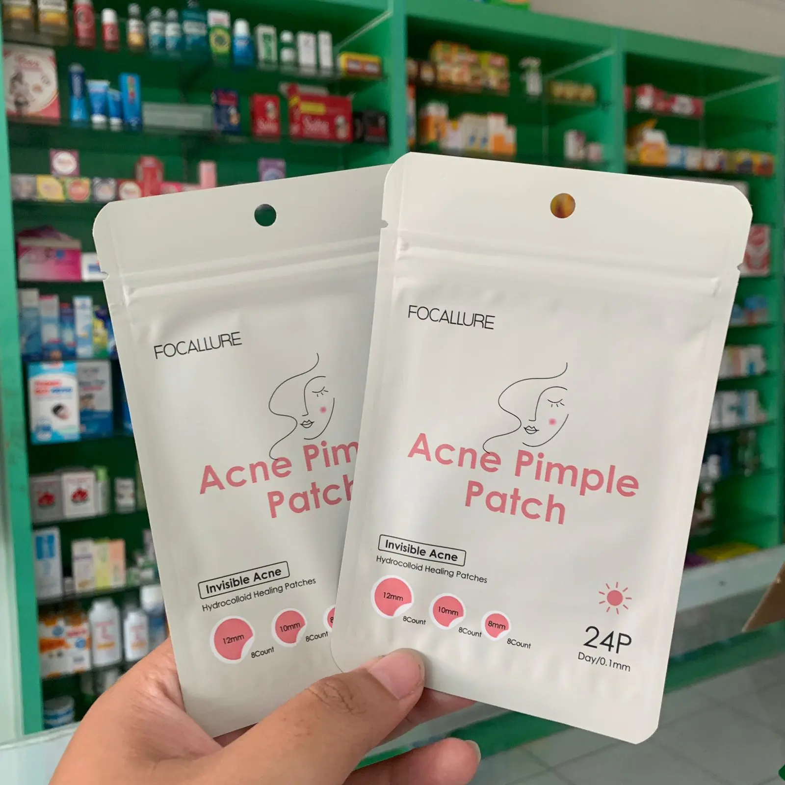 ACNE PATCH FOCALLURE MENGEMPESKAN JERAWAT MENANGKAP KOTORAN DI WAJAH Acne Spot Dot Bebas Alkohol
