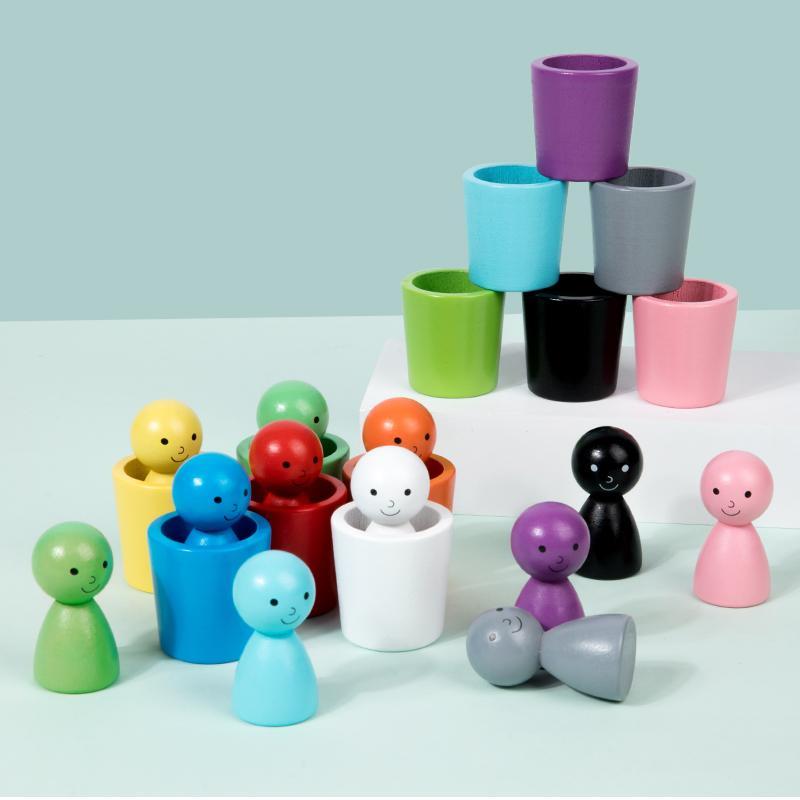 Product Introduction of Colorful Stacking Cups Toy, 12pcs/set Mini Cute Building Blocks Toys for Color Recognition, Creative Stacking Toys for Birthday Gifts, Valentine's Day Gift 6