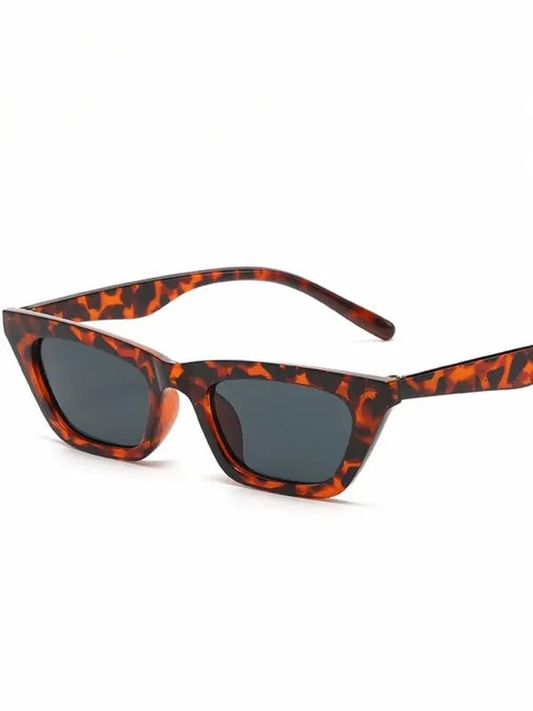 Unisex Vintage Cat Eye Frame Sunglasses, Trendy Casual Sunglasses for Everyday Use, Fashion Accessories for Outdoor Activities 2