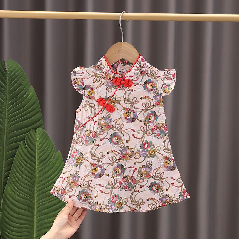 Product Introduction of Váy sườn xám nữ Phong Cách Trung Quốc được cải thiện, Thích hợp cho mùa hè, đi catwalk, váy Tang cho bé gái Nhỏ Váy trẻ em, nữ cao cấp, năm 2023 3