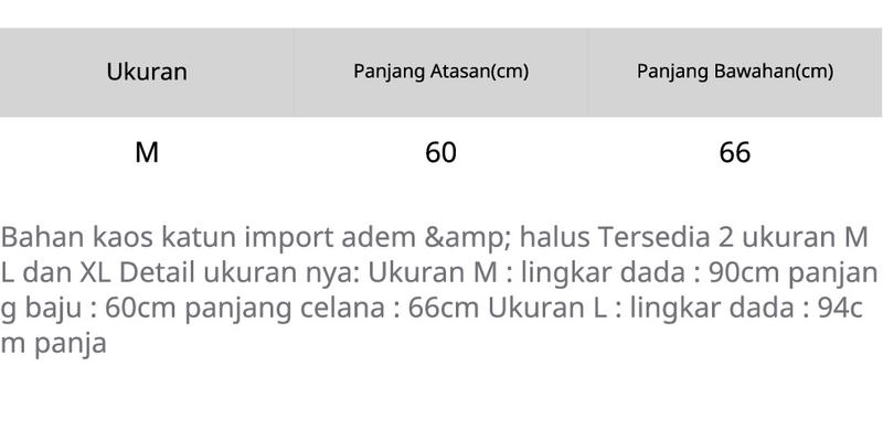 Product Introduction of stelan 7/8 kaos katun import wanita Piyama 0