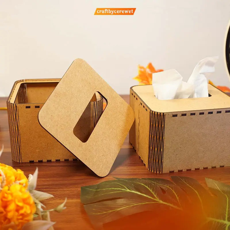 Box / Kotak Tissue  Elegan kayu ( Custom Nama) 4